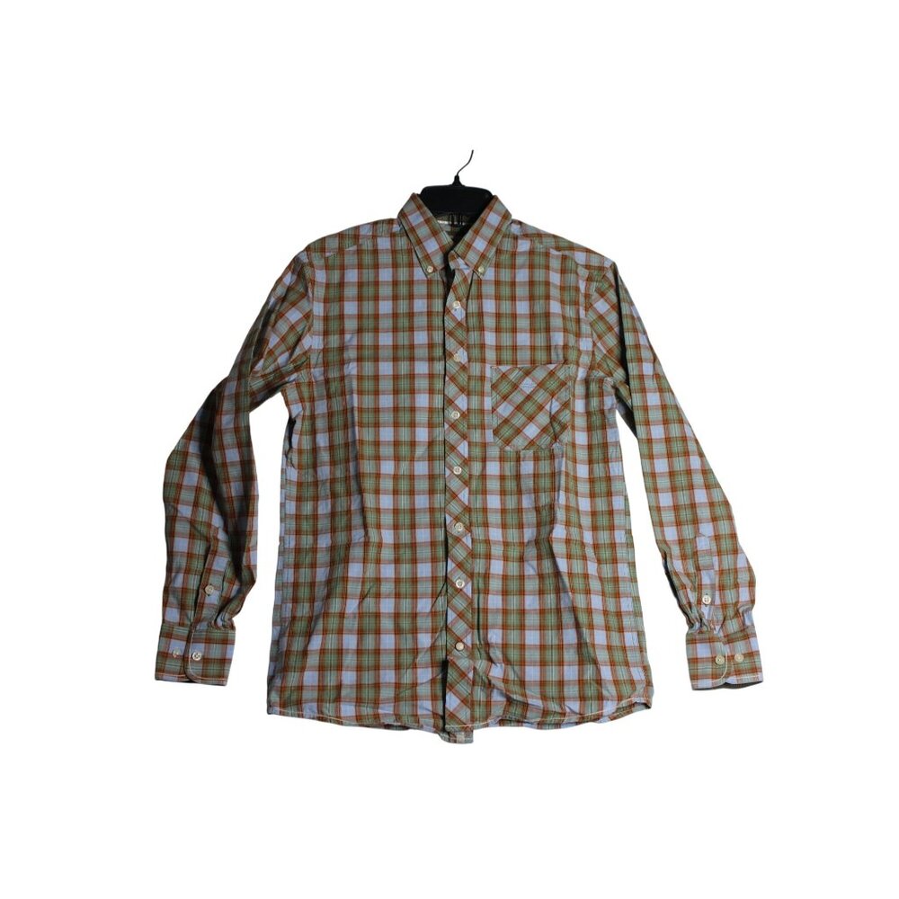 Panhandle Slim L/S Plaid Button Down Western Shirt Men's Medium Slim Fit